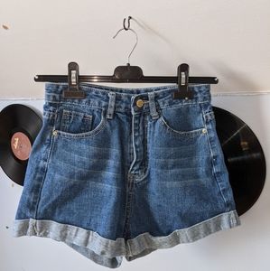 ✨ super cute high-rise jean shorts from shein ✨